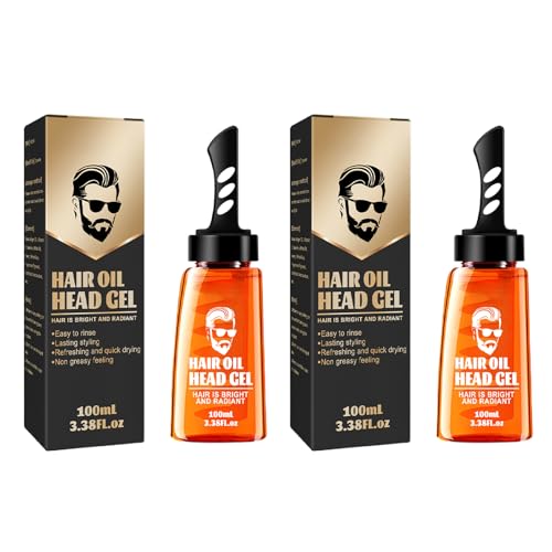 Cera Pelo Hombre,Gomina Hombre,2 en 1 gel de Cera para el Pelo con Comb,2 In 1 Hair Wax Gel With Comb,Texturizador de Cabello,Moldeadora,Fijación Fuerte y Brillo Suave,200ml