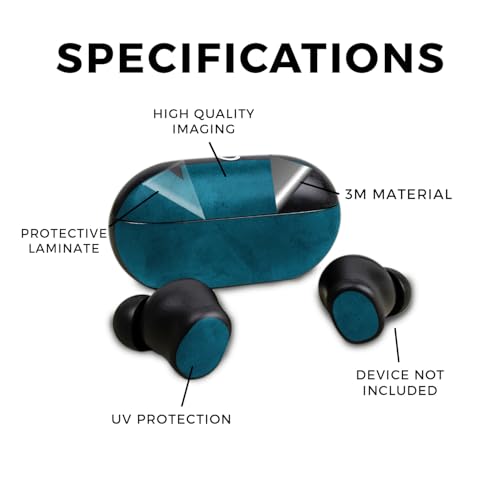 Image of Skin Compatible with Beats Solo Buds - Blue Strokes - Premium 3M Vinyl Protective Wrap Decal Cover - Easy to Apply | Crafted in The USA by MightySkins