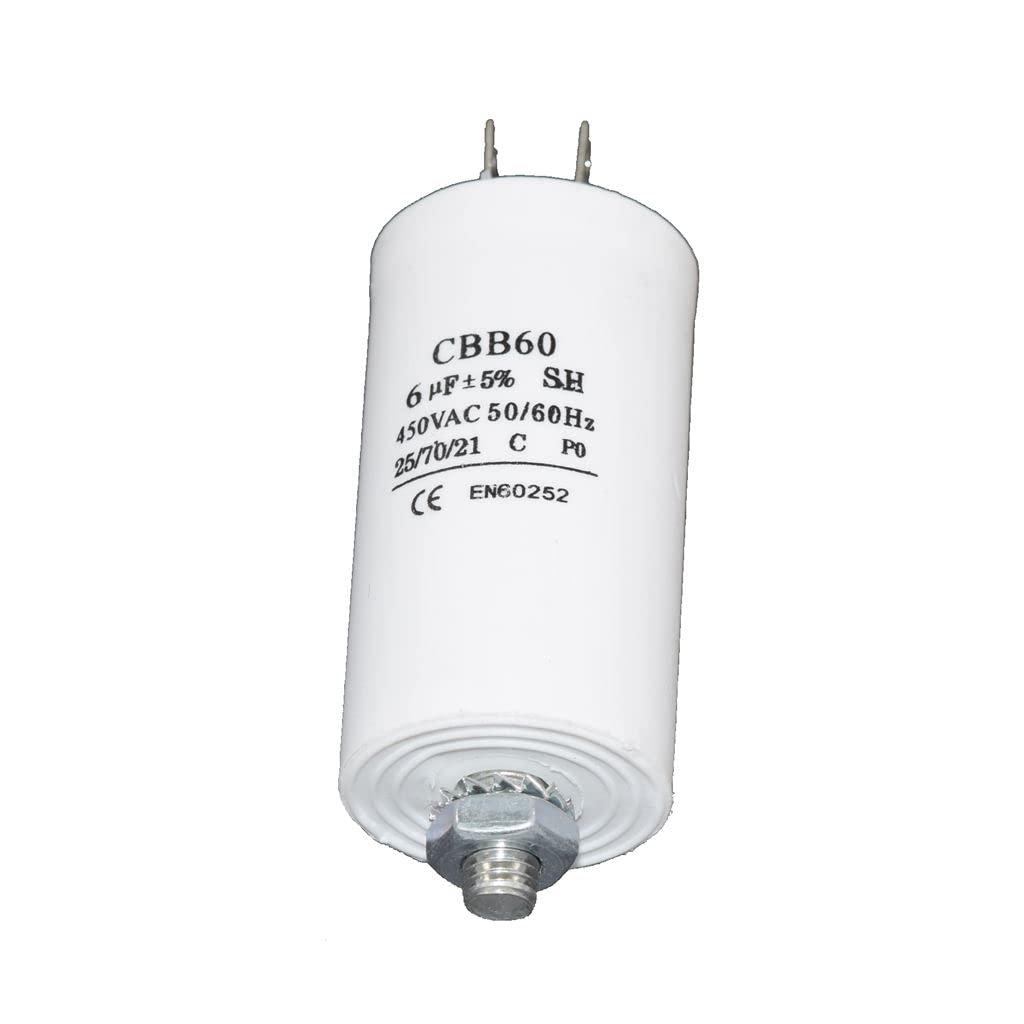 Ufixt Universal 6UF Microfarad Appliance Motor Start Run Capacitor Fits Zerowatt and Zoppas