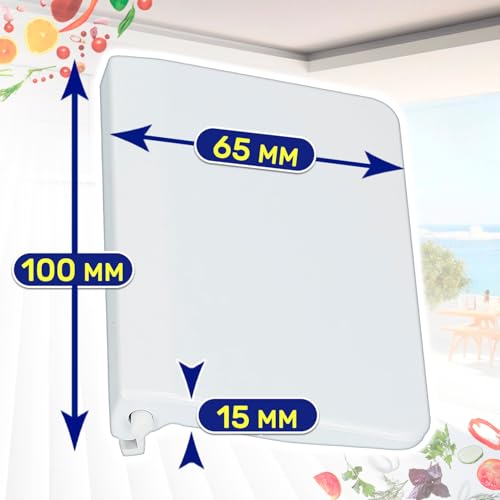 MONTERAL Griff für Gefrierschrank im Kühlschränke 100 x 65 x 15 mm und Feder mit dem Originalcode 9590228 959022800 7412107 007412107 741210700 für Liebherr - Garantie 10 Jahre