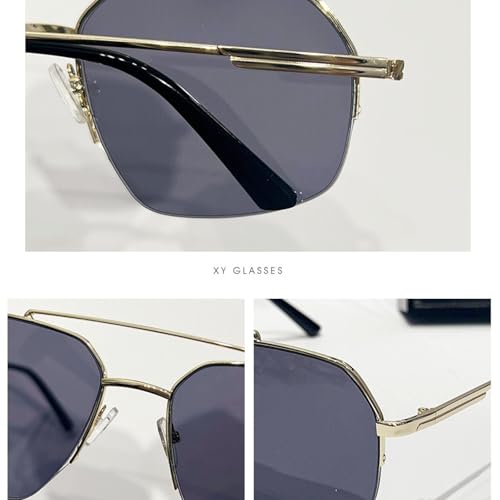 Fashion Men Sunglasses Classic Driving Metal Frame Mirror Leisure Fishing Men Women Eyeglass3