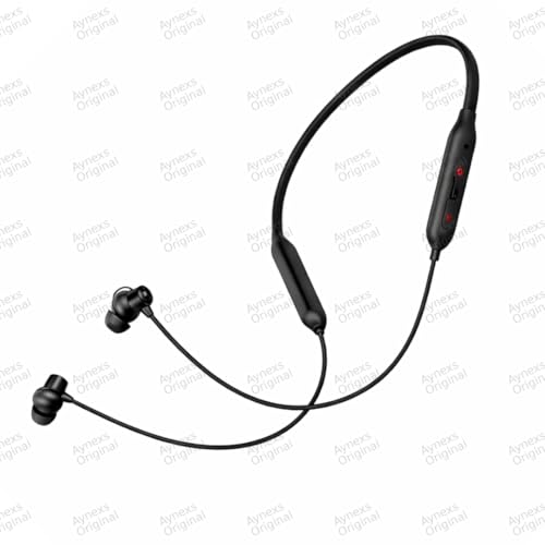 Image of Compatible with OnePlus Bullets Wireless Z3 Bluetooth Neckband with 12.4mm Bass Drivers, AI Noise Cancellation, 3D Spatial Audio, Fast Charging (Black)