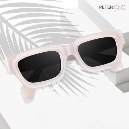 Image of Peter Jones Thick Sides Broad Frame UV Protected Unisex Sunglasses (3659)