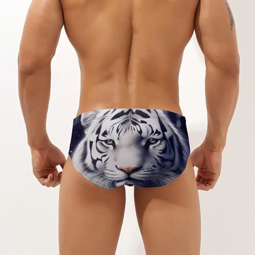 Tiger Stars Cloud Men's Swim Briefs Sexy Bikini Swimsuit Beach Shorts Underwear Low Waist2