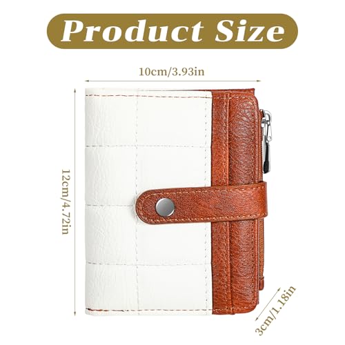 Slim RFID Blocking Leather Wallet for Women - Bifold Credit Card Holder with Zipper Coin Pocket & ID Window, Compact Travel Purse for Ladies, Multi-Card Organizer Clutch4
