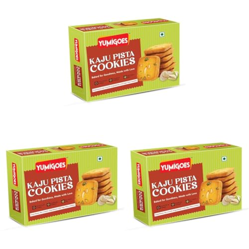 Image of Yumigoes Kaju Pista Cookies 400G (Pack of 3)