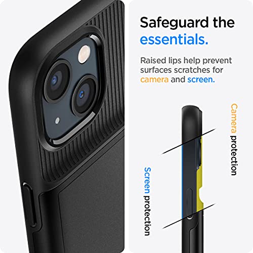 Spigen Slim Armor CS Case Compatible with iPhone 13 Card Slot - Black - image 6