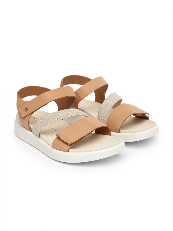 Image of ECCO Flowt Brown Women Flat Sandal