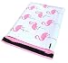 10x13 Pink & Black Flamingo Designer Poly Mailers Shipping Envelopes Boutique Custom Bags (100)