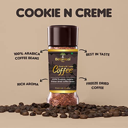 Image of Botanical sage- Cookie N Creme instant coffee | 100% Arabica freeze dried | Flavored coffee | 100g