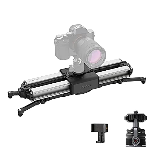 Zeapon Micro 2 Plus カメラスライダー マニュアル スライダー 移動距離56 cm / 22インチ 4.5KG全方位荷重 30 s磁気クイックリリースセキュアロック 3調整可能な速度