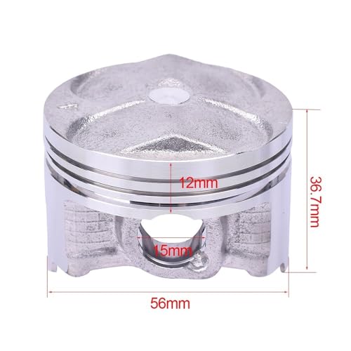 Segment cylindre piston 56mm pour réparer la perte de puissance du moteur FZR400
