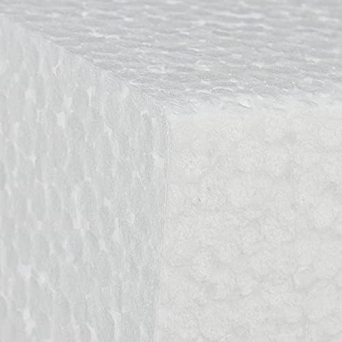 KEILEOHO 24 Pack 10x10x5cm Square Foam Blocks, 4x4x2 Inch White Modelling Foam, Polystyrene Craft Foam Blocks for Crafts