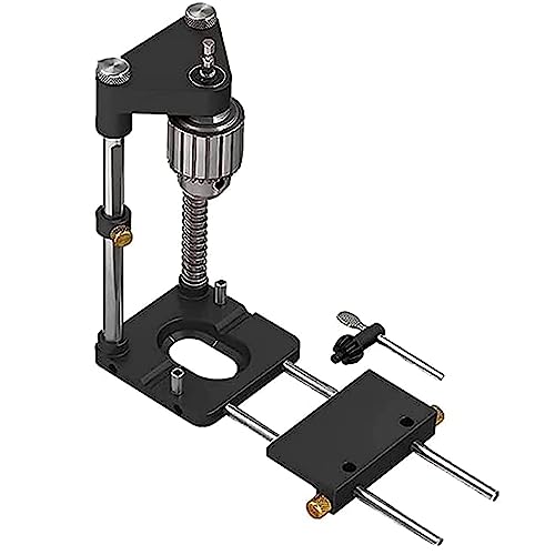 ポータブルドリルポジショナ精密ポジショナ木工ポジショナ調整可能パンチポジショナドリル支柱高精度家庭用DIY調整可能ドリルガイド父の贈り物 (black)