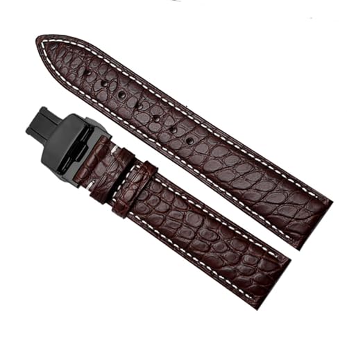 Bracelet de montre en cuir de crocodile pour vos tenues habillées en 24mm