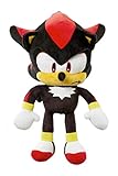 Misst 30 cm in der Höhe. Sonic Plüsch Figur Shadow Schwarz 30 cm