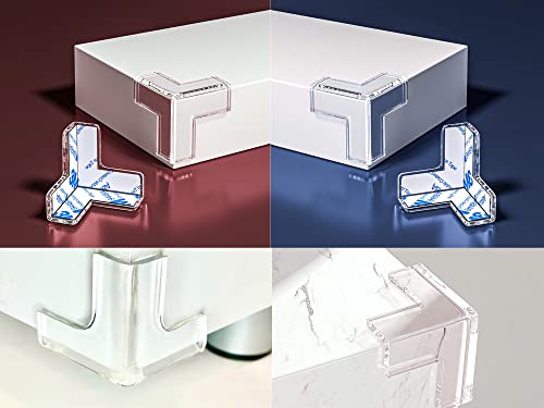 Bingbong Clear Corner Protectors For Furniture - 12 Pcs, Full Corner Coverage T - Shape Corner Covers For Baby Safety, Baby Proof, Child Corner Edge Protectors, Child Proof Corner Guards (Small, 12) #TOP7