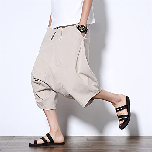 Short en coton et lin rouge XXL idéal pour vos sorties d'été relax