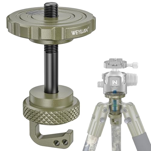 WEYLLAN BA5-Green Arca Swiss Tripod Ball Head Conversion for BOG DeathGrip Ball Head Converter Adapter for BOG DeathGrip Tripod Conversion Mount Aluminum 58mm Mounting Pan with 3/8 Female Thread