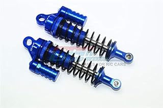 Aluminum Front L-Shape Shocks (132mm) For LOSI 1:6 4WD Super Baja Rey LOS05013 / Super Baja Rey 2.0 LOS05021 Upgrades - Blue