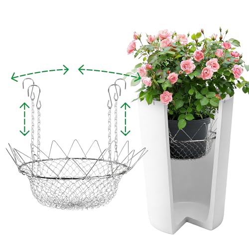UCandy Adjustable Planter Insert for Pots Any Height,Plant Risers for Inside Pots,Fits The TOP Opening of The Flower Pot Opening 12-18