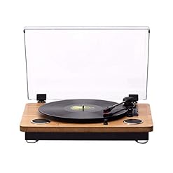 NAMSAR Vinyl Record Player, en Bois Massif phonographe, Vinyle Turntable, Soutien 7/10/12 Pouces Record, Trois Vitesses de Lecture 32/45/78, Support d’entrée Bluetooth - Les Beatles, Paul McCartney, John Lennon, RIngo Starr, George Harrison
