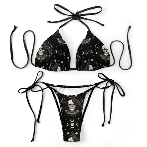 Supdreamc 2026 Bohemian Women Skull Bikini Sets