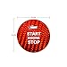 AIRSPEED Carbon Fiber Car Engine Start Button Cover Sticker Interior Trim for Mazda 3, 6, CX-3, CX-5, MX-5 Accessories (Red)