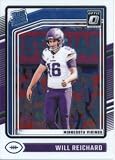 2024 Donruss Optic #297 Will Reichard RC Rookie Card Minnesota Vikings Official Football Card in Raw (NM or Better) Condition