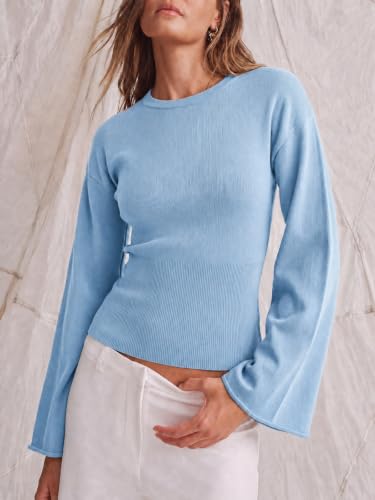 Women's Bell Sleeve Knit Sweater - image 2