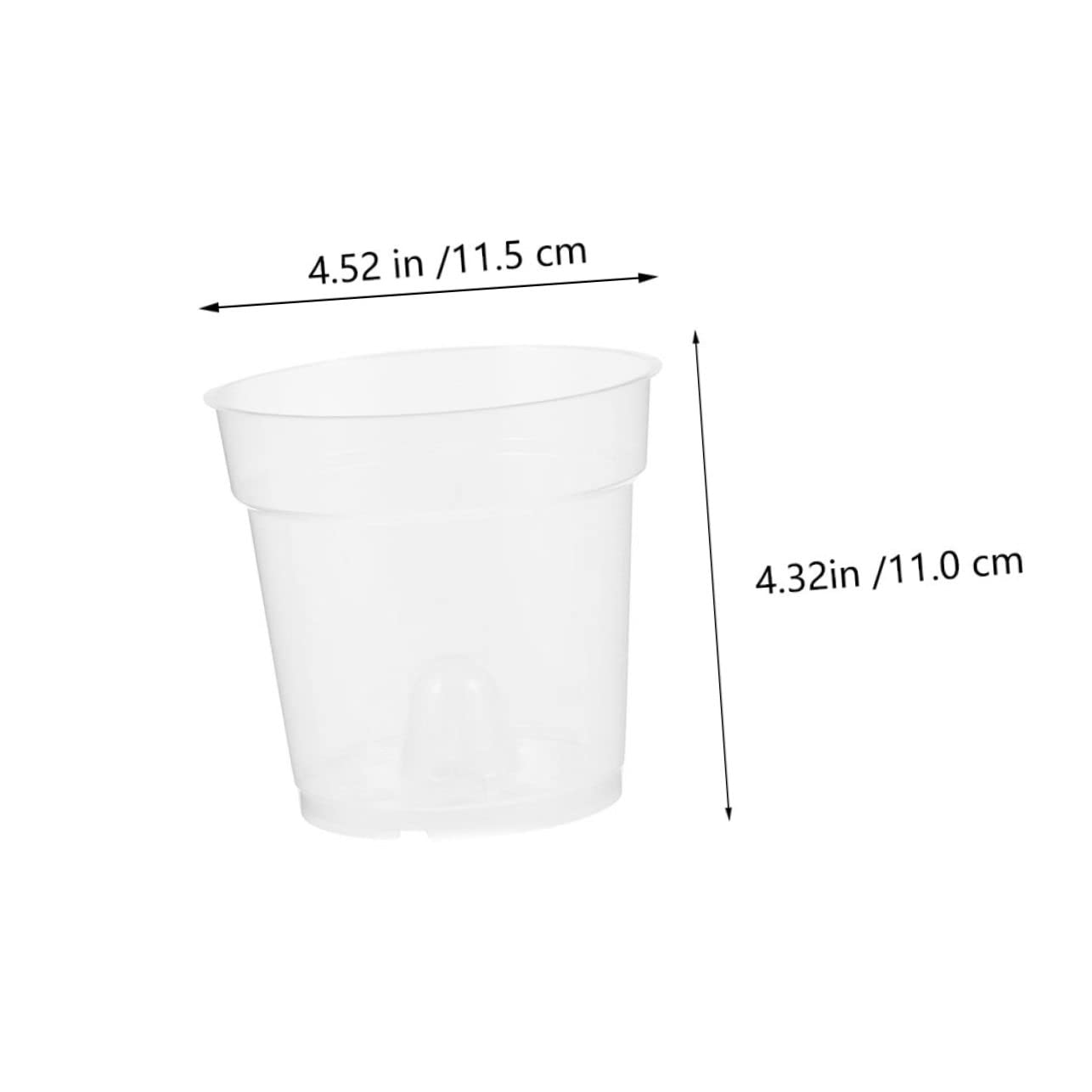 ibasenice 20Pcs Transparent Orchid Pots Durable Material Plant Nursery Containers Breathable Flower Planters for Home and Garden Decor for Plant Growth and Ventilation