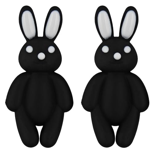 Image of Lucky Jewellery Designer Trendy Teddy And Rabbit Design Earring Stylish Teddy Bear Stud Earing | Cute Cartoon Earrings For Girls & Women (CHEP-TEDDY-PARENT)