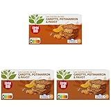 CARRÉS VÉGÉTAUX DOUX ET BIO : Craquez pour une galette végétale bio moelleuse à base de seitan de blé, potimarron, carotte et graines de pavot, pour une recette douce et réconfortante.