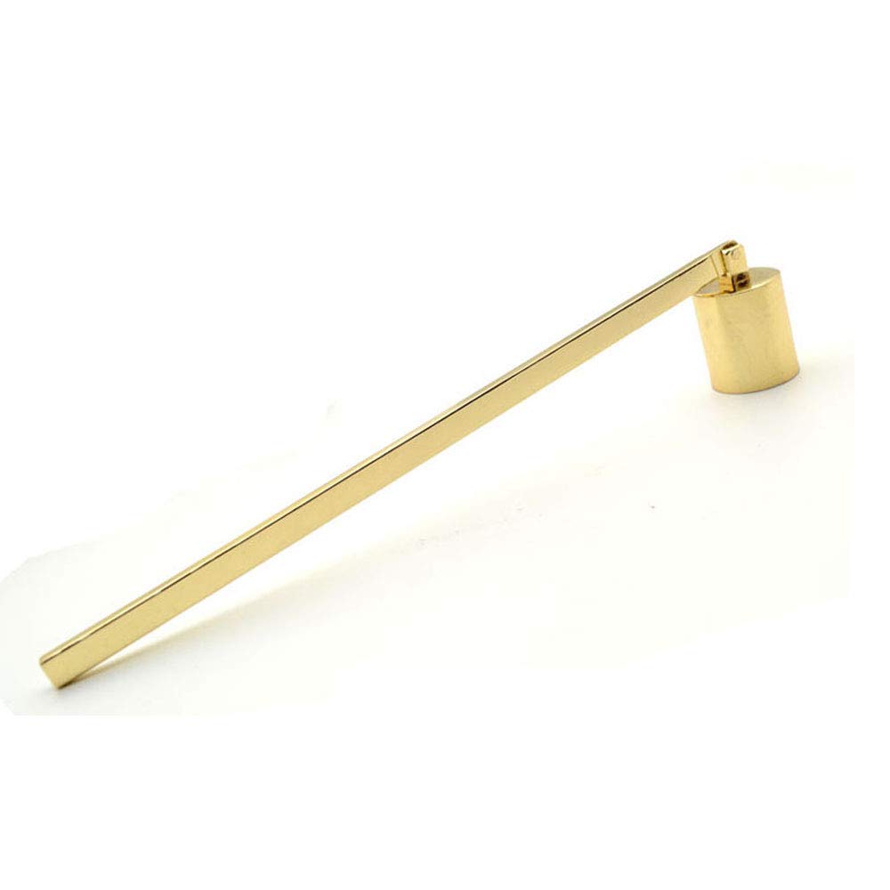 YESONCandle Snuffer Stainless Steel Polished Candle Extinguisher Snuffer for Safely Extinguish Wick Gold