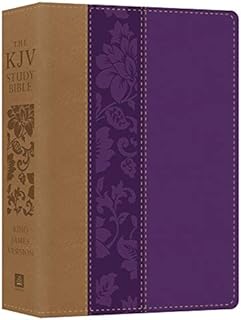 The KJV Study Bible - Large Print [Violet Floret] (King James Bible)