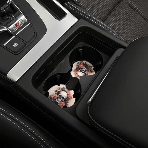 Portavasos para carro neopreno negro 2 piezas universales miniatura 6