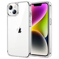 JETech Coque pour iPhone 14 61 Pouces Anti Jaunissement Etui de Protection Antichoc Housse Anti Rayures Dos Transparente Transparente
