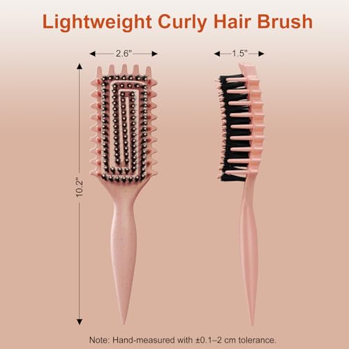 Curly Hair Brush(Beige)