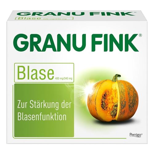 GRANU FINK Blase – Pflanzliche Kürbissamen-Kapseln zur Stärkung der Blasenfunktion bei Blasenschwäche – Hergestellt in Deutschland – Für Männer und Frauen – 100 Hartkapseln