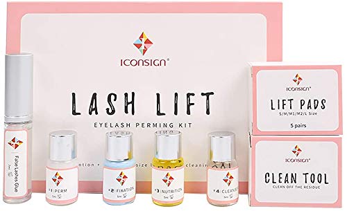 Eyelash Perm Kit, Professional Quality Lash Lift Lotion & Liquid Set, Semi-Permanent Curling Perming Wave