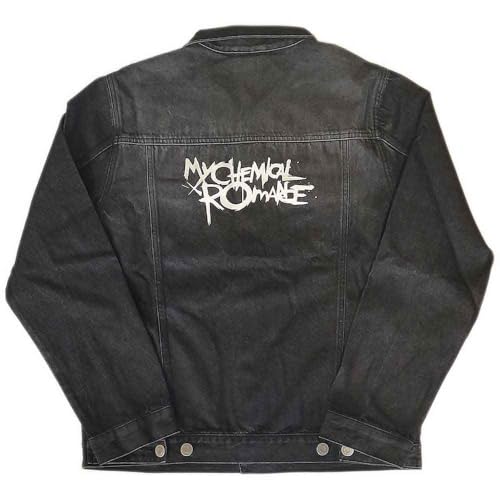 Image of My Chemical Romance Denim Jacket The Black Parade Band Logo Official Unisex