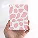 Kaxepren Pink Cow Print Passport Holder for Travel Cowhide Farm Fashion PU Leather Passport Cover Wallet Cute Passport Card Holder for Women and Men