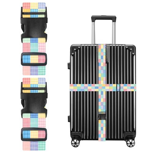 Image of Nuxovilar Luggage Straps Set for Suitcase 1.96x90.5in Polyester