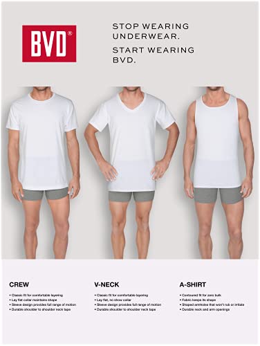 BVD Men’s Ring Spun Cotton Undershirts (Tag Free & Super Soft)4
