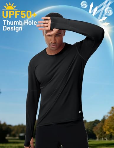 MIER Long Sleeve T Shirts for Men Quick Dry UPF 50+ UV Sun Protection Tee Shirt for Athletic Running Workout Gym Fishing3