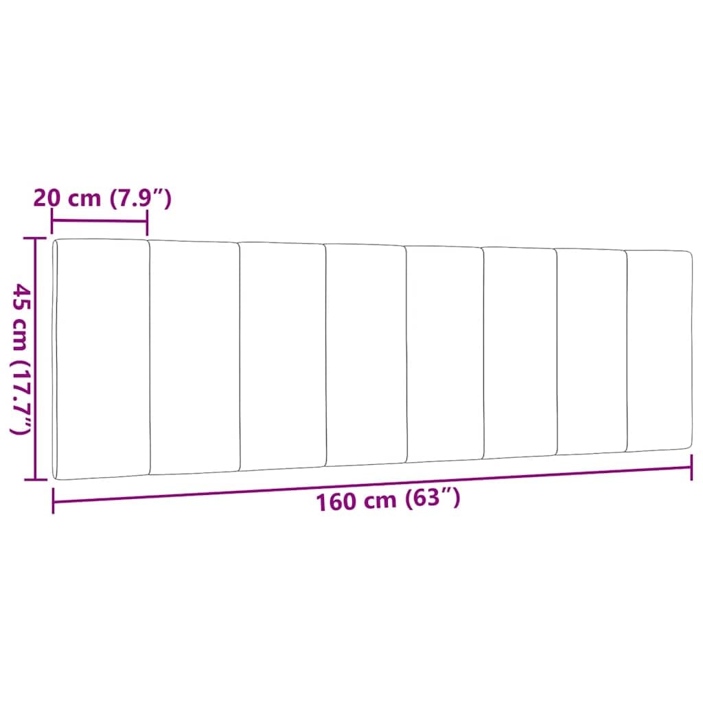 vidaXL Poduszka na wezgłowie, Hanko, kremowa, 160 cm, tkanina