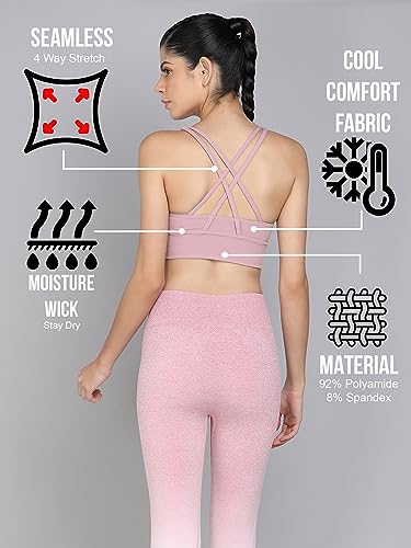 Image of Kobo Medium Impact Slip on Everyday Sports Bra for Women - Lightly-Padded | Yoga Top | Lined Cups with Removable Inserts (Imported)