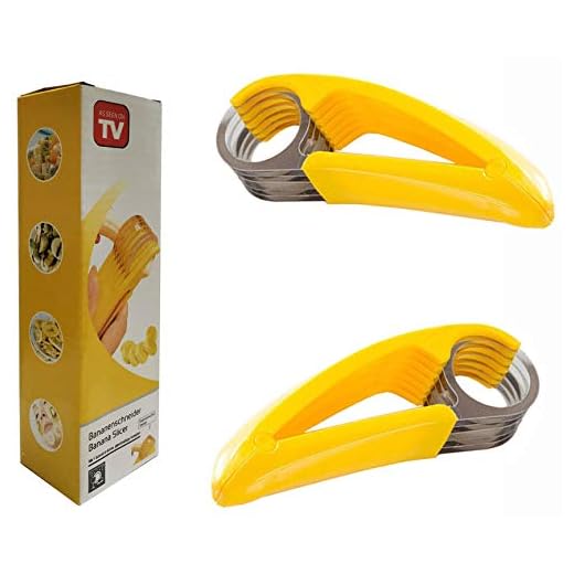 2 PCS Banana Slicer,ABS + 304 Stainless Steel Fruit Salad Peeler Cutter Kitchen Tools For banana, hotdog, strawberry,cucumber