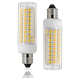 LTYY E11 Bulb, 8W Dimmable, 80W Equivalent Halogen Replacement, 850LM, AC110V, JD T3/T4, E11 Mini Candelabra led, Warm White 3000k, for Interior Decoration Lighting (2 Packs)