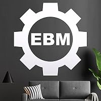 EBM Wandtattoo "Electronic Body Music" – Selbstklebender Wandaufkleber In 6 Größen – Für Wohnzimmer, Küche, Kinderzimmer